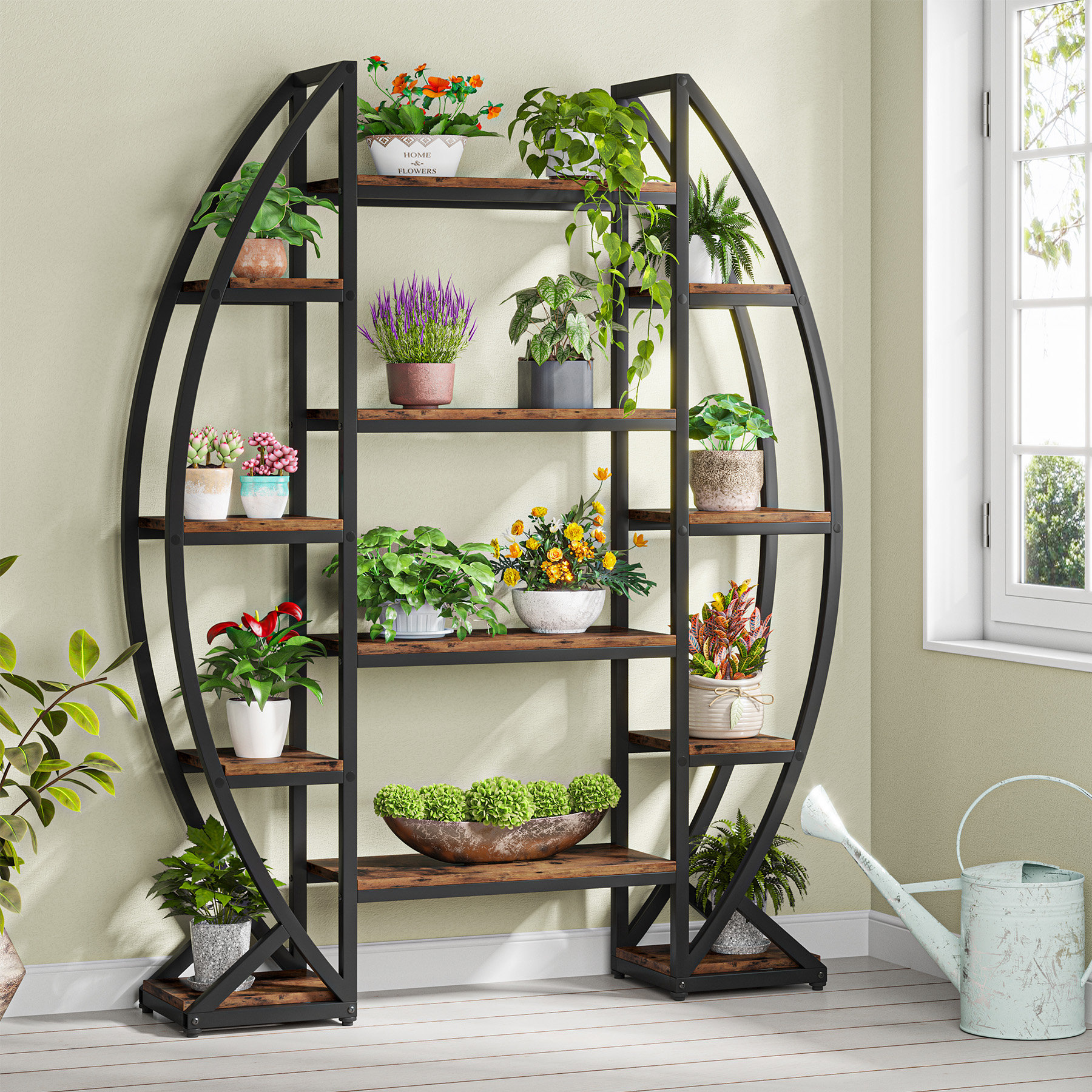 17 Stories Jazlina Oval Etagera Plant Stand & Reviews | Wayfair